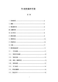 T+财务操作手册