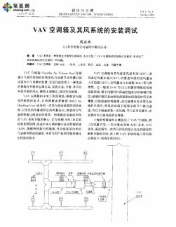 VAV空调箱及其风系统的安装调试