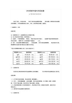 VRV系統(tǒng)中室內(nèi)外機連接