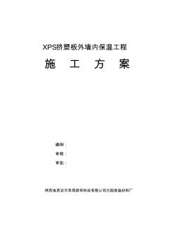 XPS擠塑板外墻內(nèi)保溫工施工方案 (2)