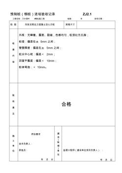 ZJ2-樁基工程質(zhì)量控制資料