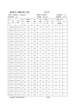 zj2.10灌注樁水下混凝土施工記錄-精品合集 (2)