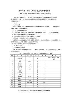 ZY06001020021kV電力電纜終端安裝