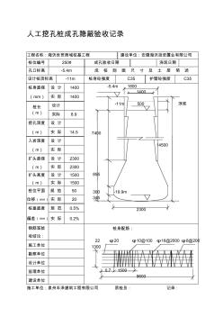 [建筑]人工挖孔桩成孔隐蔽验收记录3[1]精品资料