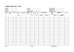 [建筑]长螺旋钻孔灌注桩施工记录表-精品合集