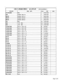 《四川工程造价信息》2014年9月(阿坝州材料信息价)