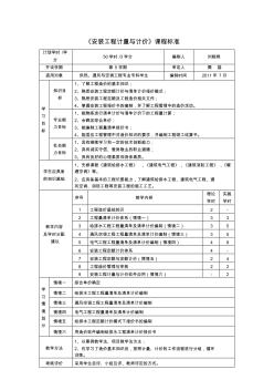 《安裝工程計(jì)量與計(jì)價(jià)》課程標(biāo)準(zhǔn)