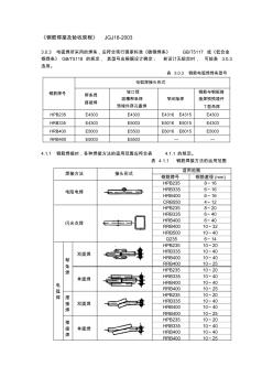 《钢筋焊接及验收规程》JGJ18-2003