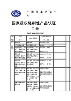 【2019年整理】3c强制性产品认证目录