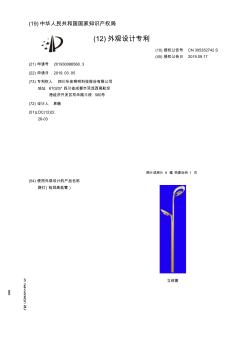 【CN305352742S】路灯桂冠高低臂【专利】