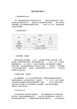 【工程】通讯机房空调施工组织设计方案