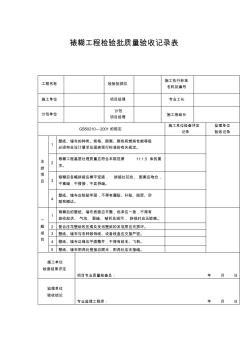 【工程文档】裱糊工程检验批质量验收记录表(2)