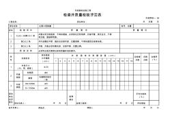 【工程表格模板】检查井质量检验评定表