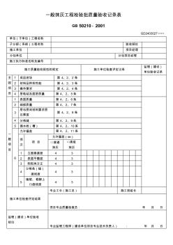 【工程通用表格】一般抹灰工程检验批质量验收记录表(2)