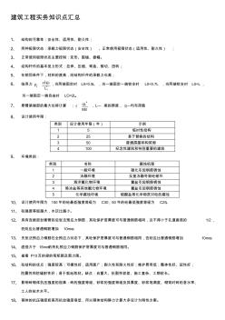 一级建造师---建筑工程实务知识点汇总