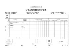 上海崇明越江通道工程结构健康监测系统-分项工程质量抽检评定表