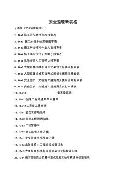 上海市安全监理规程规定用表