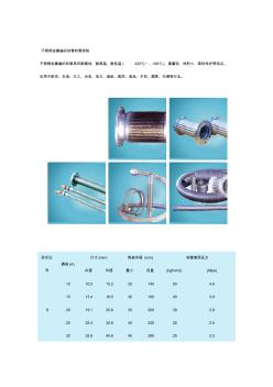 不锈钢金属编织软管软管规格 (2)
