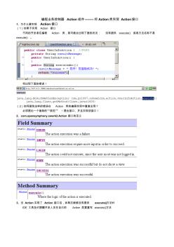 業(yè)務(wù)控制器Action組件教學(xué)示例及課后練習(xí)參考資料