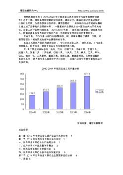 中国五金工具市场分析与投资前景研究报告