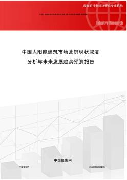 中国太阳能建筑市场营销现状深度分析与未来发展趋势预测报告