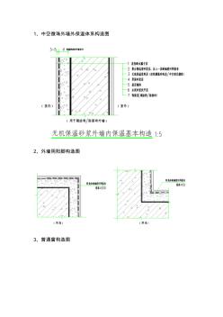 中空微珠外墙外保温体系节点图