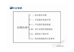 中达电通动环培训资料