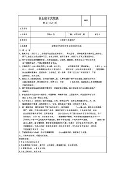 主樓室外電梯防護(hù)安全技術(shù)交底