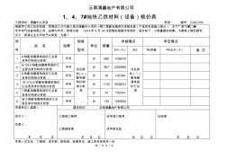 乙供材料(配电箱)价格核价表2015.1.30