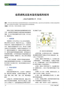 也談副機高溫水溫度偏低的原因(論文)