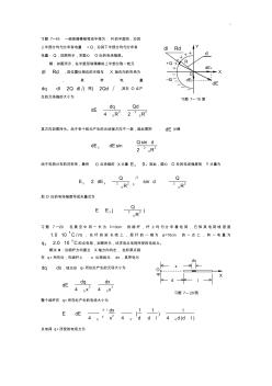 习题集7─19一细玻璃棒被弯成半径为R的半圆形