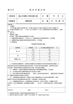 二层模板拆除技术交底