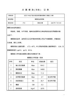 二次结构植筋施工方案修改表