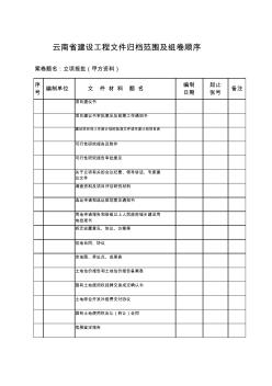 云南省建设工程文件归档范围及组卷顺序 (3)