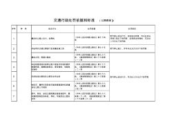 交通行政处罚依据和标准(公路路政)