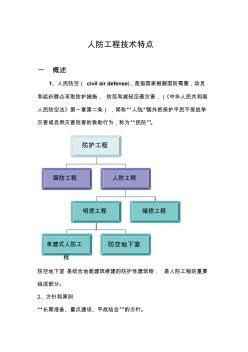 人防工程技术特点