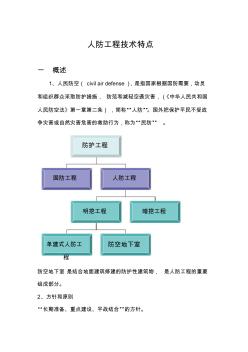 人防工程技术特点汇总