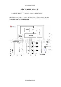 供水設(shè)備井水加壓方案