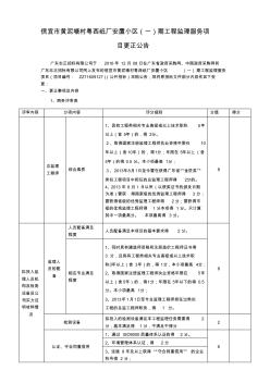 信宜市黄泥塘村粤西纸厂安置小区(一)期工程监理服务项目