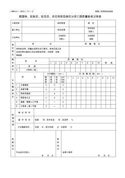 假面砖、拉条会、拉毛灰、仿石和彩色抹灰分项工程质量验收记录表