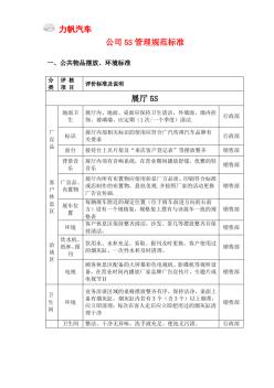 公司5S管理規(guī)范標準