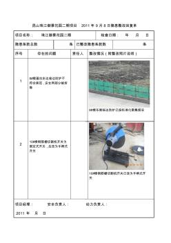 公司隱患整改回復(fù)單樣板