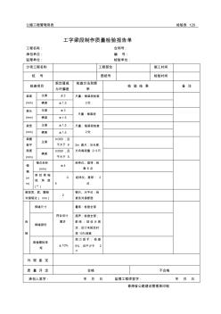 公路工程管理用表范本-工字梁段制作質(zhì)量檢驗(yàn)報(bào)告單