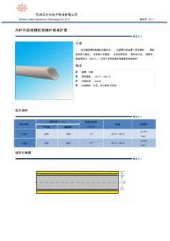 内纤外胶硅橡胶玻璃纤维保护管