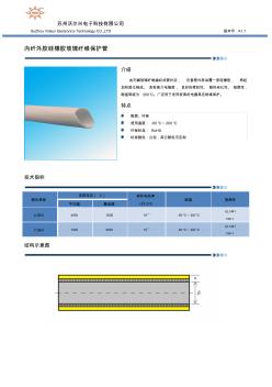 內(nèi)纖外膠硅橡膠玻璃纖維保護管