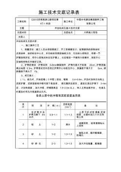 冲击钻成孔技术交底