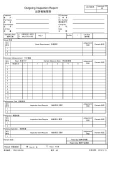 出货检验报告