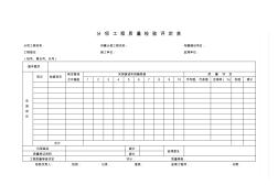 分项、分部、单位工程评定表