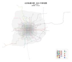 北京地铁2023规划图带底图