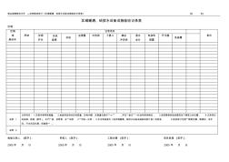 区域暖通、给排水设备设施验收记录表